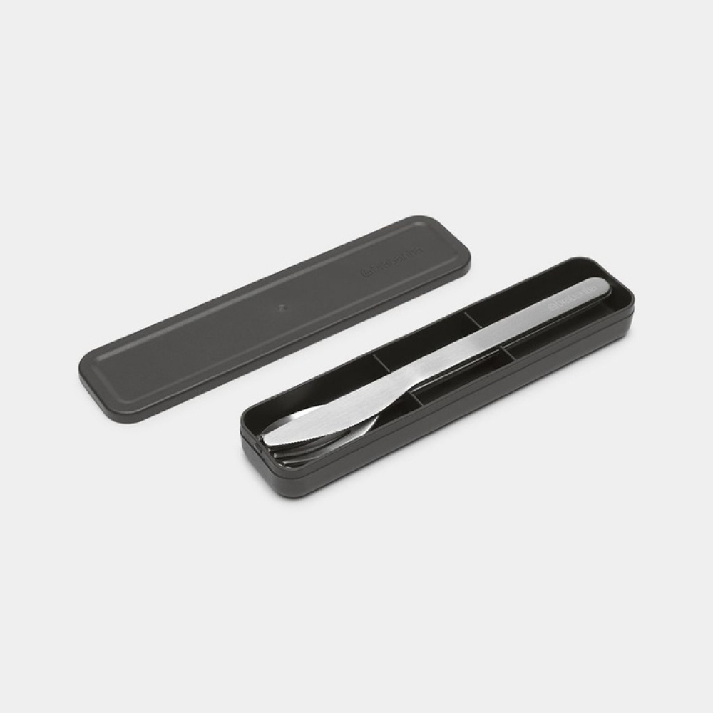 Cutlery Set, MAKE & TAKE CUTLERY SET, Brabantia,, Dark Grey / Silver in the group Storage / Kitchen storage / Food containers at SmartaSaker.se (40097)