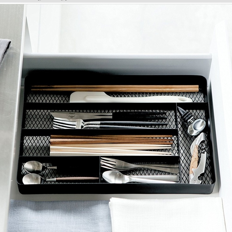 Desk Tray & Drawer Organizer, TOWER MESH TRAY, 35 x 23,5 x H 4,5 cm, Yamazaki in the group Storage / Kitchen storage / Kitchen cabinet organizers / Cutlery drawers at SmartaSaker.se (40103)