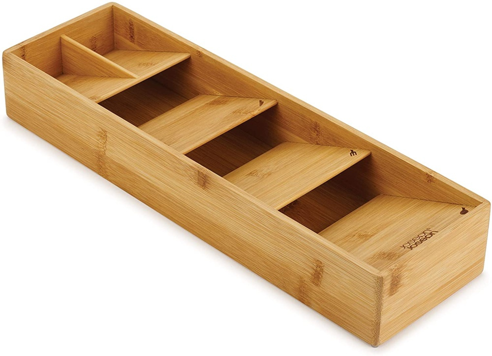 Cutlery Tray, DRAWERSTORE COMPACT BAMBOO, Joseph Joseph, 39,8 x 12,2 x H 6 cm, Natur in the group Storage / Kitchen storage / Kitchen cabinet organizers / Cutlery drawers at SmartaSaker.se (40104)