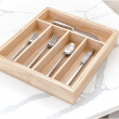 Cutlery Tray, Expandable, PAULOWNIA ECO WOOD, 38 x 34,5~58,5 x H 6,4 cm, Nature Cutlery Tray, Expandable, PAULOWNIA ECO WOOD, 38 x 34,5~58,5 x H 6,4 cm, Nature