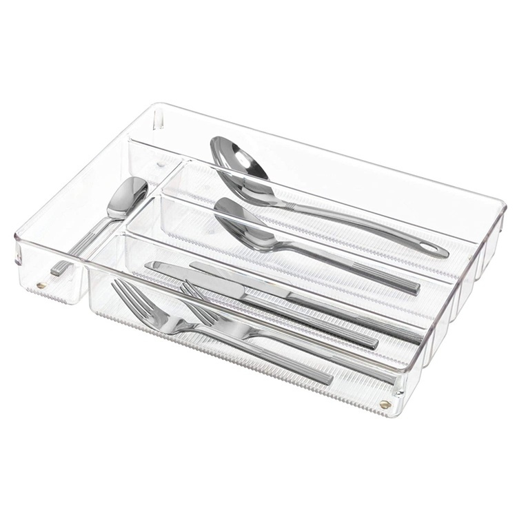 Organizer Tray, LINUS SHALLOW CUTLEY TRAY, 35 x 27,3 x H 5,1 cm, Transparent in the group Storage / Kitchen storage / Kitchen cabinet organizers / Cutlery drawers at SmartaSaker.se (40113)
