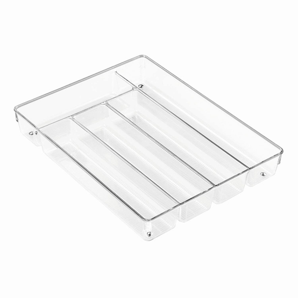 Organizer Tray, LINUS SHALLOW CUTLEY TRAY, 35 x 27,3 x H 5,1 cm, Transparent in the group Storage / Kitchen storage / Kitchen cabinet organizers / Cutlery drawers at SmartaSaker.se (40113)