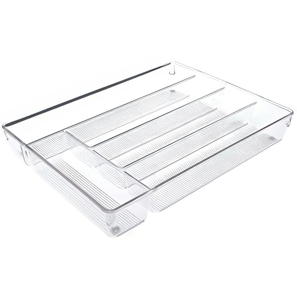 Organizer Tray, LINUS SHALLOW CUTLEY TRAY, 35 x 27,3 x H 5,1 cm, Transparent in the group Storage / Kitchen storage / Kitchen cabinet organizers / Cutlery drawers at SmartaSaker.se (40113)