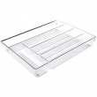 Organizer Tray, LINUS SHALLOW CUTLEY TRAY, 35 x 27,3 x H 5,1 cm, Transparent Organizer Tray, LINUS SHALLOW CUTLEY TRAY, 35 x 27,3 x H 5,1 cm, Transparent