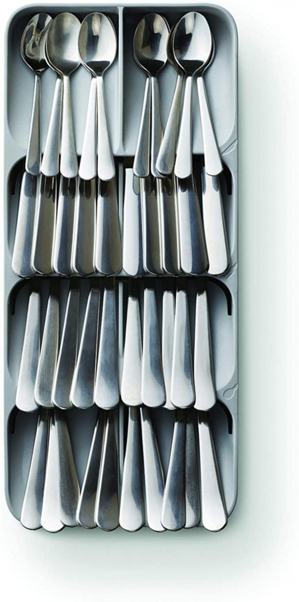 Cutlery Tray, 8 compartments, DRAWERSTORE COMPACT TWIN, Joseph Joseph, 39 x 17,5 x H5,5cm, Grey in the group Storage / Kitchen storage / Kitchen cabinet organizers / Cutlery drawers at SmartaSaker.se (40120)