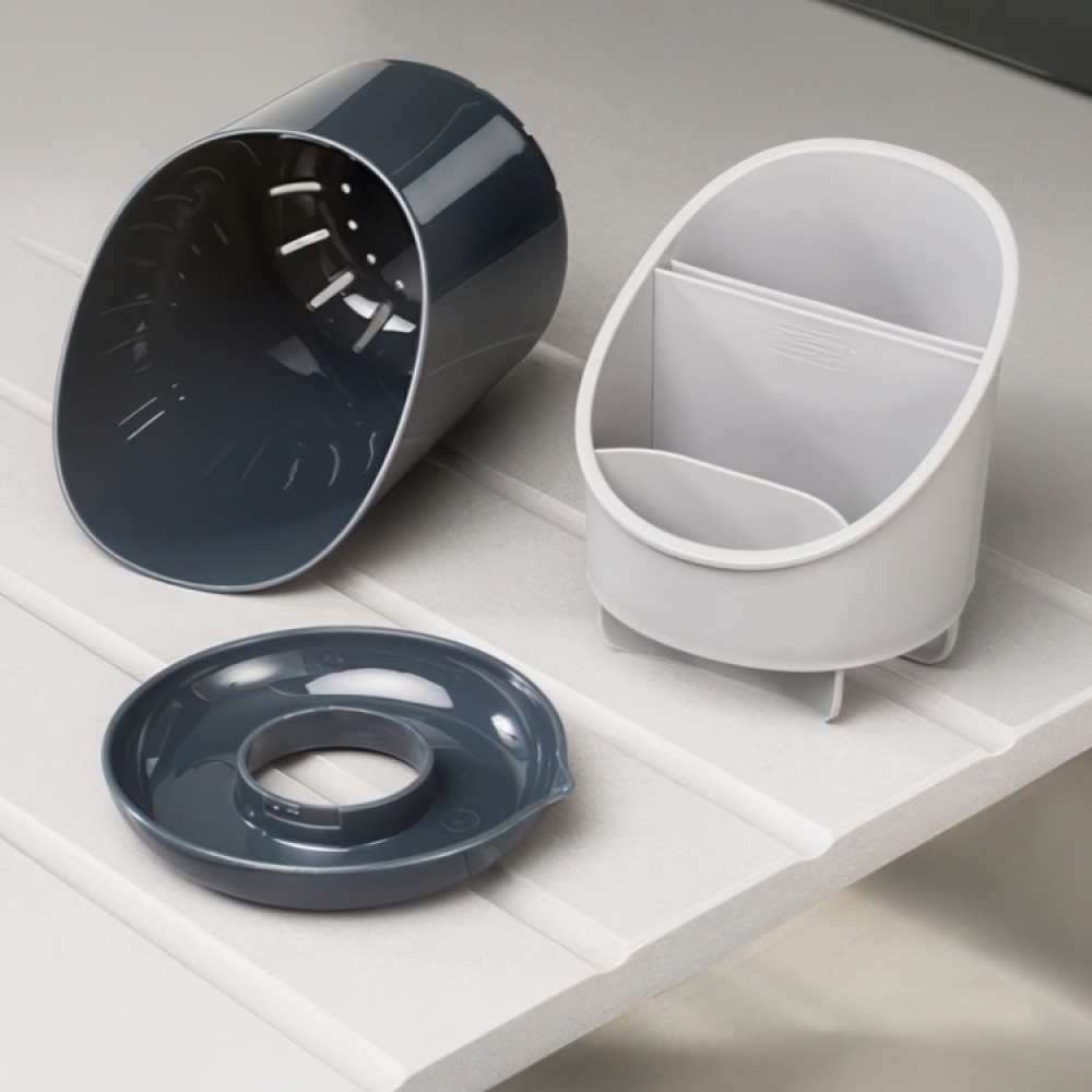 Cutlery Drainer, JOSEPH JOSEPH DOCK, Ø 12,5 x H19, Grey in the group Storage / Kitchen storage / Kitchen cabinet organizers / Cutlery drawers at SmartaSaker.se (40128)