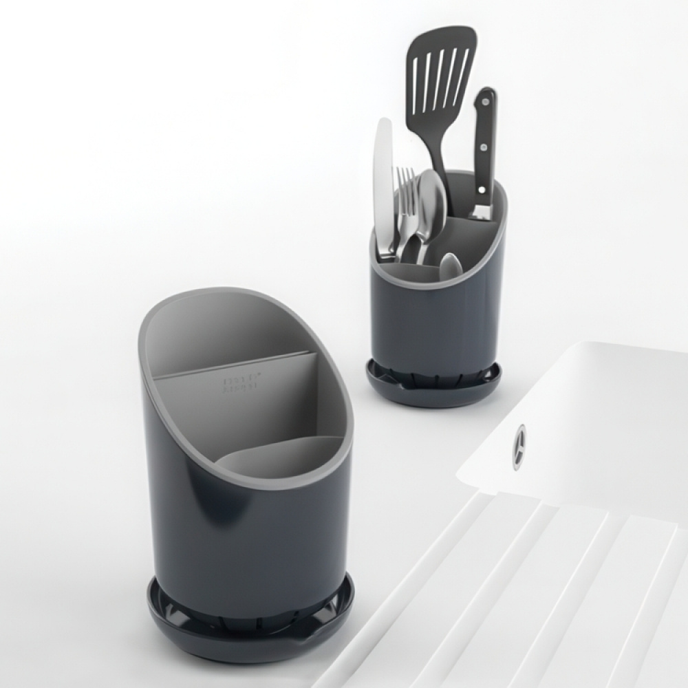 Cutlery Drainer, JOSEPH JOSEPH DOCK, Ø 12,5 x H19, Grey in the group Storage / Kitchen storage / Kitchen cabinet organizers / Cutlery drawers at SmartaSaker.se (40128)