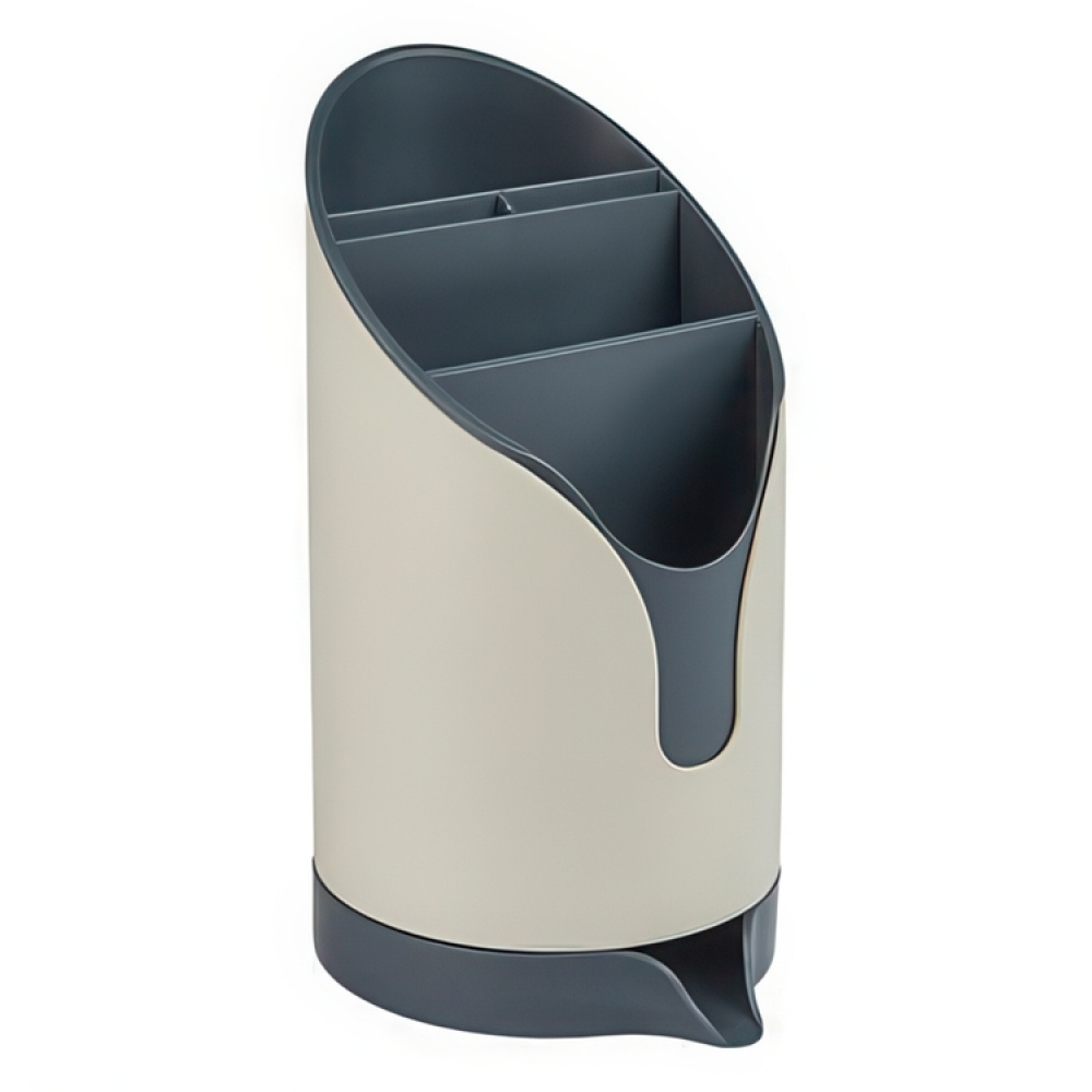 Cutlery Drainer, NEO, 12,8 x 11 x H 20,2 cm, Beige / Grey in the group Storage / Kitchen storage / Dish racks and sink accessories at SmartaSaker.se (40130)