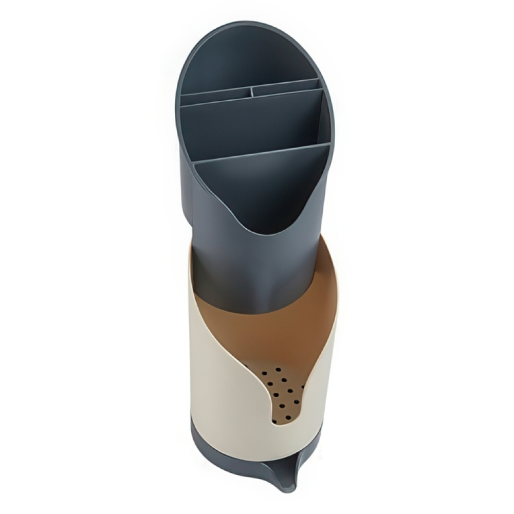 Cutlery Drainer, NEO, 12,8 x 11 x H 20,2 cm, Beige / Grey in the group Storage / Kitchen storage / Dish racks and sink accessories at SmartaSaker.se (40130)