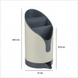 Cutlery Drainer, NEO, 12,8 x 11 x H 20,2 cm, Beige / Grey Cutlery Drainer, NEO, 12,8 x 11 x H 20,2 cm, Beige / Grey