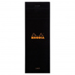 Pad, Ruled, RHODIA N°8, 7,4 x H 21 cm, Black Pad, Ruled, RHODIA N°8, 7,4 x H 21 cm, Black