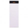 Pad, Ruled, RHODIA N°8, 7,4 x H 21 cm, Black Pad, Ruled, RHODIA N°8, 7,4 x H 21 cm, Black