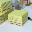 Memo Block on wodden mini pallet, TO DO LIST, 7,4 x 7,4 cm, Yellow Memo Block on wodden mini pallet, TO DO LIST, 7,4 x 7,4 cm, Yellow