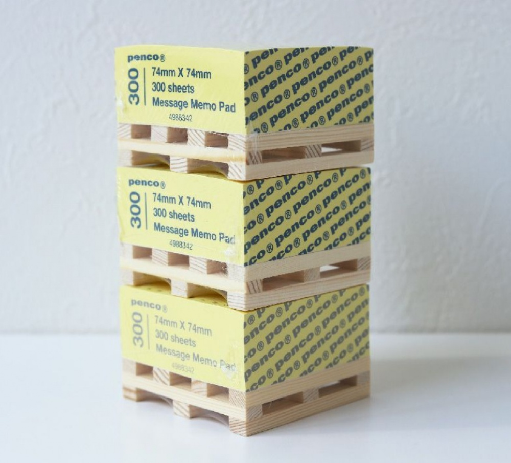 Memo Block on wodden mini pallet, TO DO LIST, 7,4 x 7,4 cm, Yellow in the group Storage / Office supplies at SmartaSaker.se (40135)