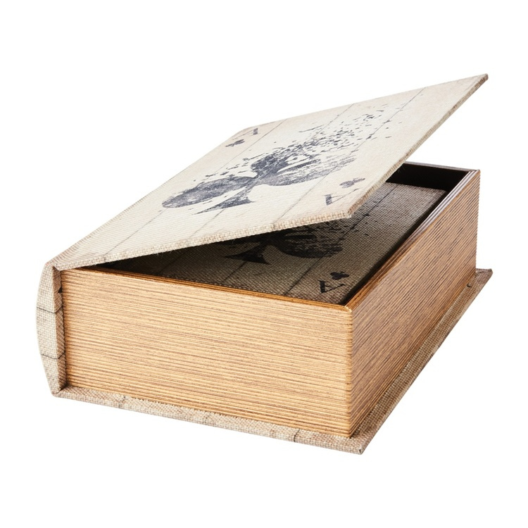 Secret Storage Book, ACE OF CLUBS, LARGE, 27 x 19 x H 8 cm, Nature in the group Storage / Storage boxes / Mini organizers at SmartaSaker.se (40149)