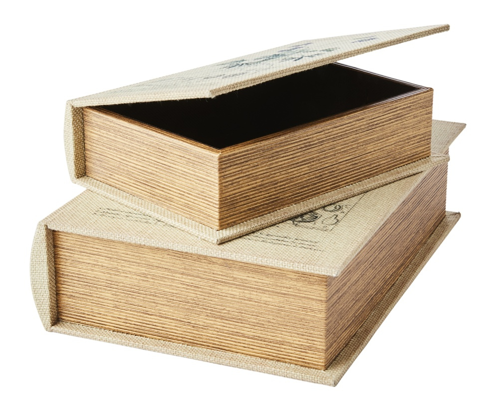 Secret Storage Book, BOTANIQUE, SMALL, 20 x 14 x H5 cm, Beige in the group Storage / Storage boxes / Mini organizers at SmartaSaker.se (40151)