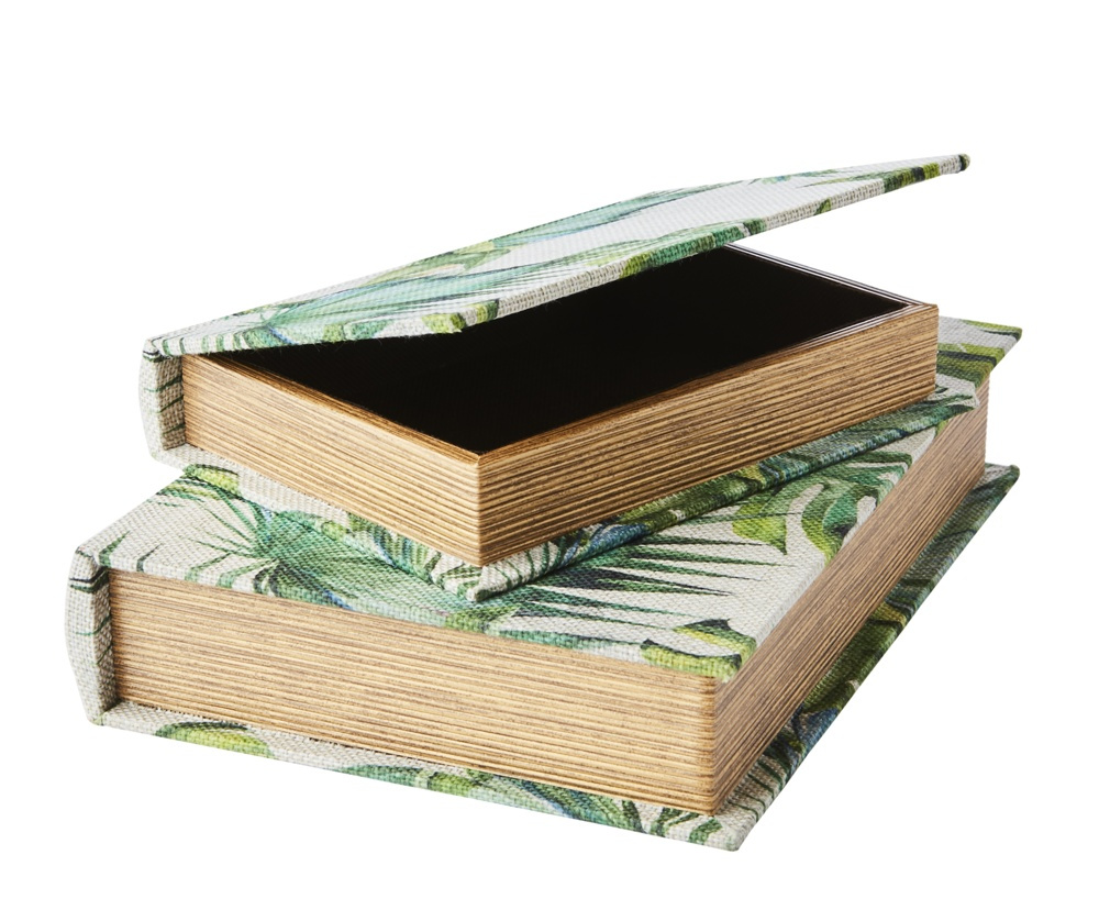 Secret Storage Book, GREEN GARDEN, LARGE, 27 x 19 x H5cm, Grey Green in the group Storage / Storage boxes / Mini organizers at SmartaSaker.se (40155)