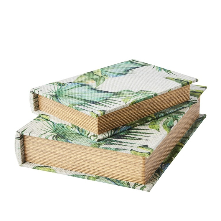 Secret Storage Book, GREEN GARDEN, SMALL, 20 x 14 x H3 cm, Grey / Green in the group Storage at SmartaSaker.se (40156)
