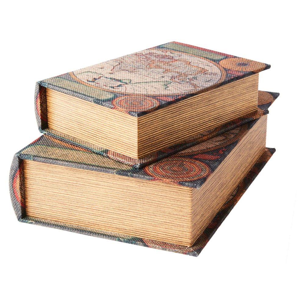 Secret Storage Book, THE WORLD MAP, LARGE, 27 x 19 x H7 cm in the group Storage / Storage boxes / Mini organizers at SmartaSaker.se (40167)