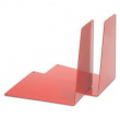 Metal bookends, Set of 2, WEDGE, 12 x 14 x H14,5 cm, Red Metal bookends, Set of 2, WEDGE, 12 x 14 x H14,5 cm, Red