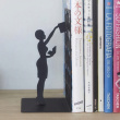 Bookend in metal, THE LIBRARY, 10 x 8,5 x H 17 cm, Black Bookend in metal, THE LIBRARY, 10 x 8,5 x H 17 cm, Black