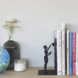 Bookend in metal, THE LIBRARY, 10 x 8,5 x H 17 cm, Black Bookend in metal, THE LIBRARY, 10 x 8,5 x H 17 cm, Black