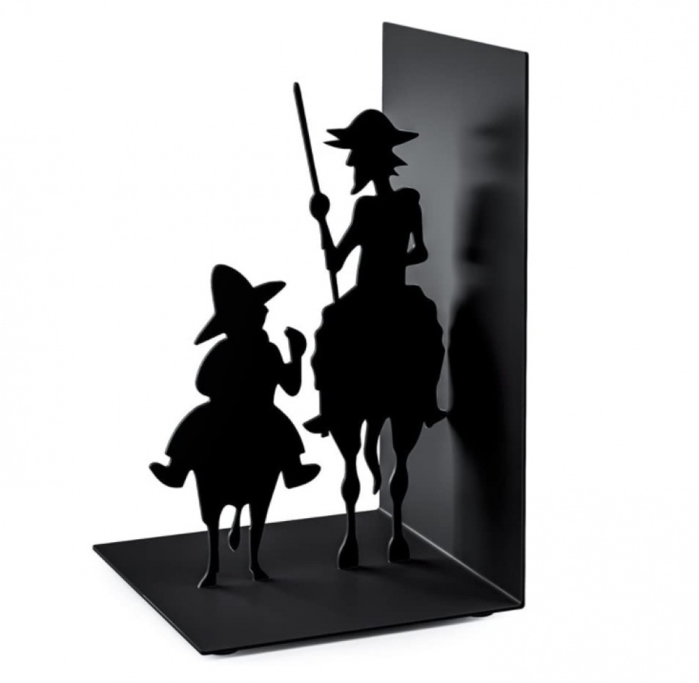 Bokstöd i metall, DON QUIJOTE, 10 x 10 x H 17, Svart in the group Storage / Office supplies / Bookends at SmartaSaker.se (40175)
