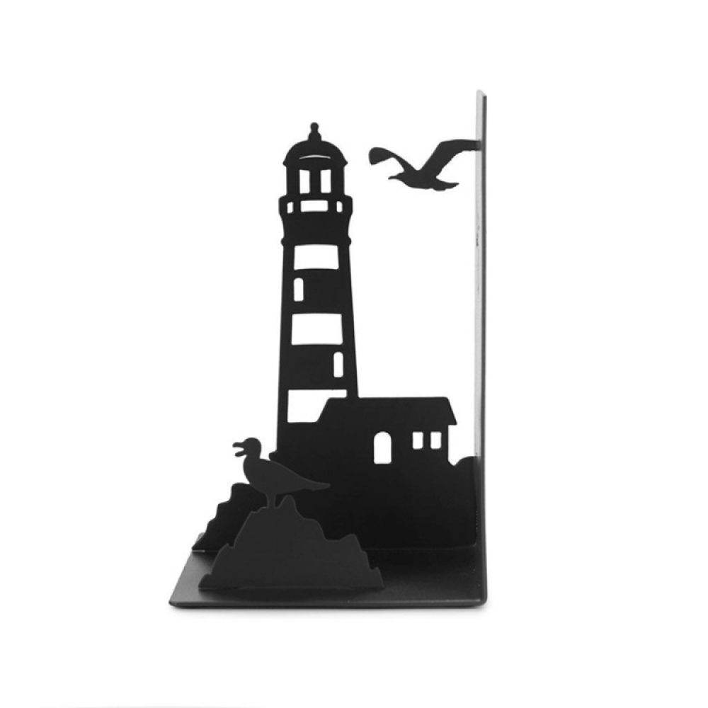 Bookend in metal, LIGHTHOUSE, 10 x 10 x H 16 cm, Black in the group Storage / Children’s room storage at SmartaSaker.se (40176)