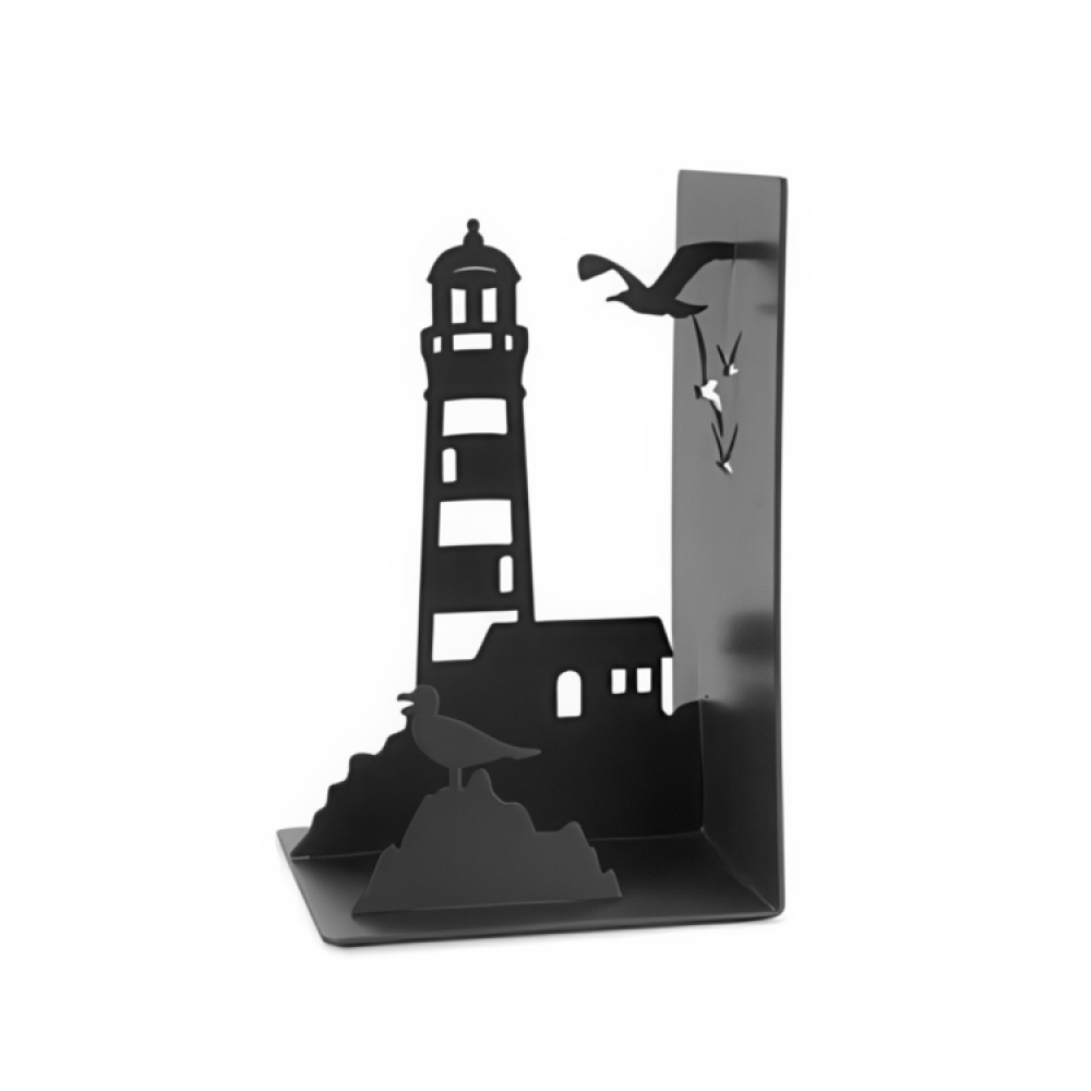 Bookend in metal, LIGHTHOUSE, 10 x 10 x H 16 cm, Black in the group Storage / Children’s room storage at SmartaSaker.se (40176)