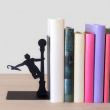 Bookend in metal, SINGING IN THE RAIN, 12,5 x 10 x H 18 cm, Black Bookend in metal, SINGING IN THE RAIN, 12,5 x 10 x H 18 cm, Black
