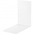 Metal bookends, 2 pcs, ALBERT SLIM, 8,5 x 14 x H 14 cm, White Metal bookends, 2 pcs, ALBERT SLIM, 8,5 x 14 x H 14 cm, White