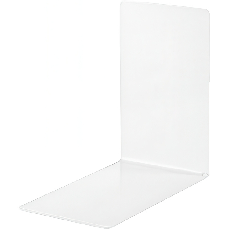 Metal bookends, 2 pcs, ALBERT SLIM, 8,5 x 14 x H 14 cm, White in the group Storage / Office supplies at SmartaSaker.se (40179)