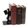 Bookend in metal, THE READER, 10 x 8 x H 17 cm, Black Bookend in metal, THE READER, 10 x 8 x H 17 cm, Black