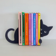 Bookends in metal, 2 units, HIDDEN CAT, 10 x13,5 x H 16 cm, Black Bookends in metal, 2 units, HIDDEN CAT, 10 x13,5 x H 16 cm, Black