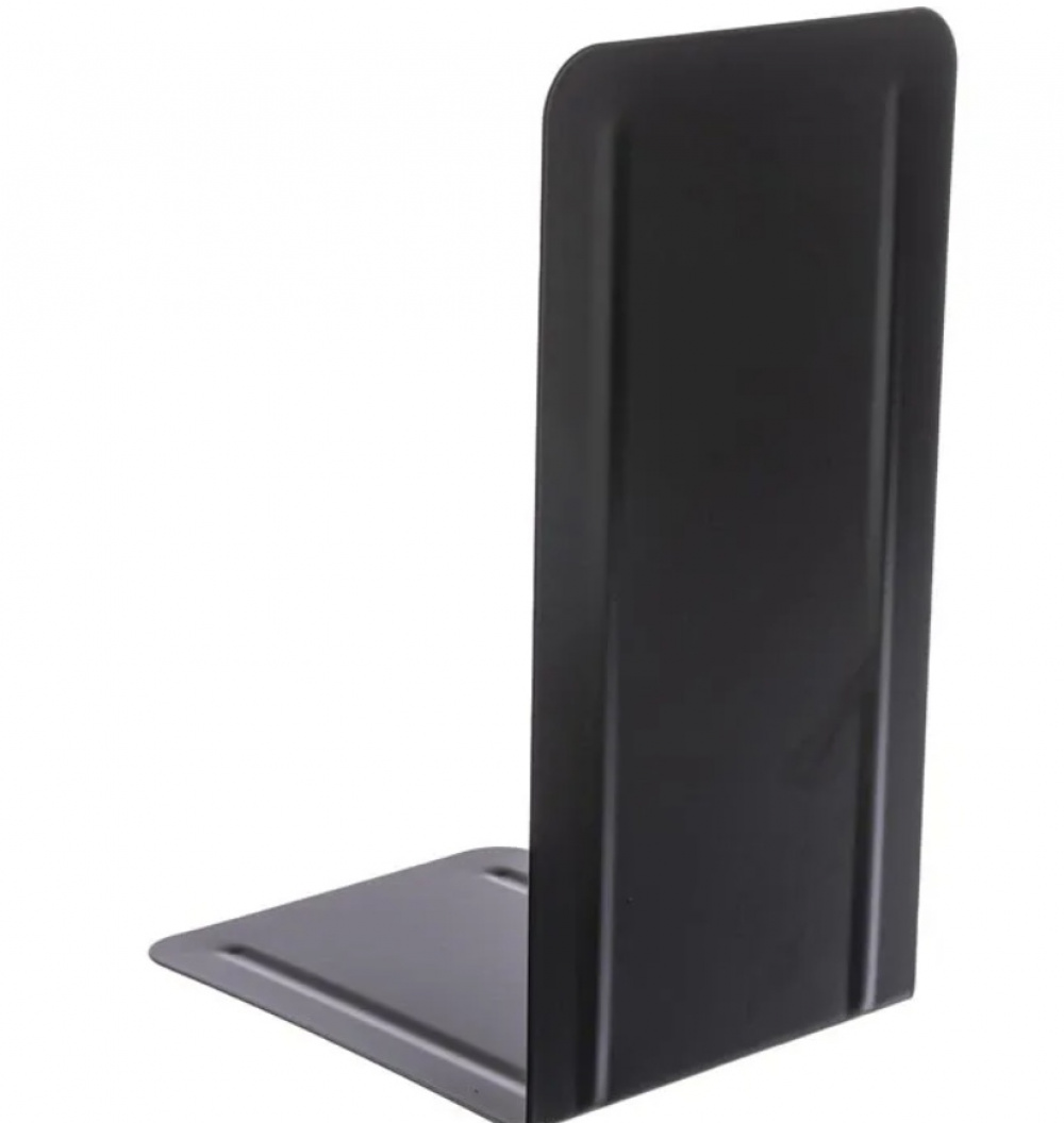 Metal bookends, Set of 2, HIGH, 13 x 14 x H 24 cm, Black in the group Storage / Office supplies at SmartaSaker.se (40184)