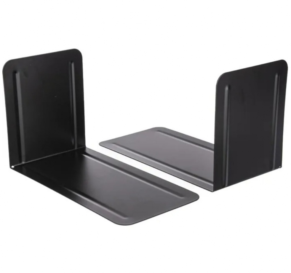 Metal bookends, Set of 2, HIGH, 13 x 14 x H 24 cm, Black in the group Storage / Office supplies at SmartaSaker.se (40184)