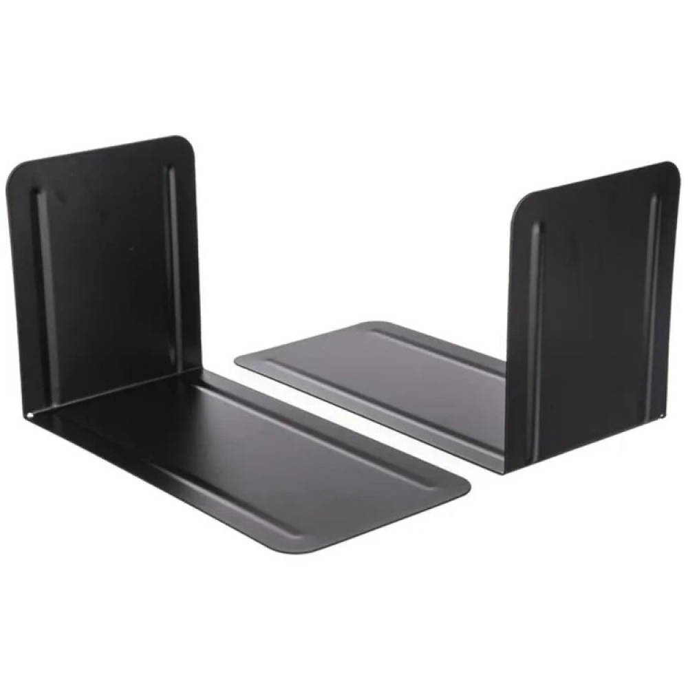 Metal bookends, Set of 2, HIGH, 13 x 14 x H 24 cm, Black in the group Storage / Office supplies at SmartaSaker.se (40184)