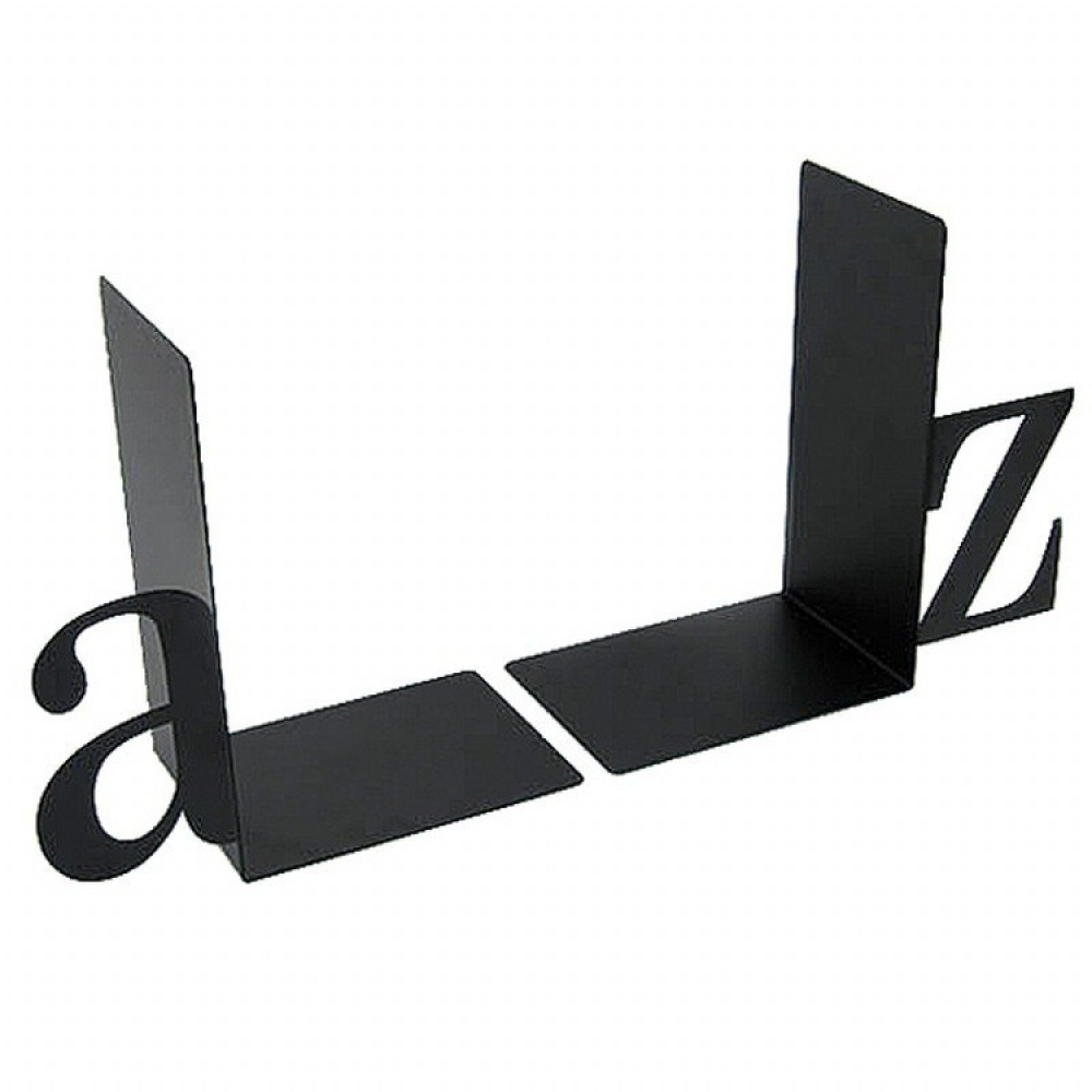 Book Ends in metal, Set of 2, A-Z, Black in the group Storage / Office supplies at SmartaSaker.se (40186)