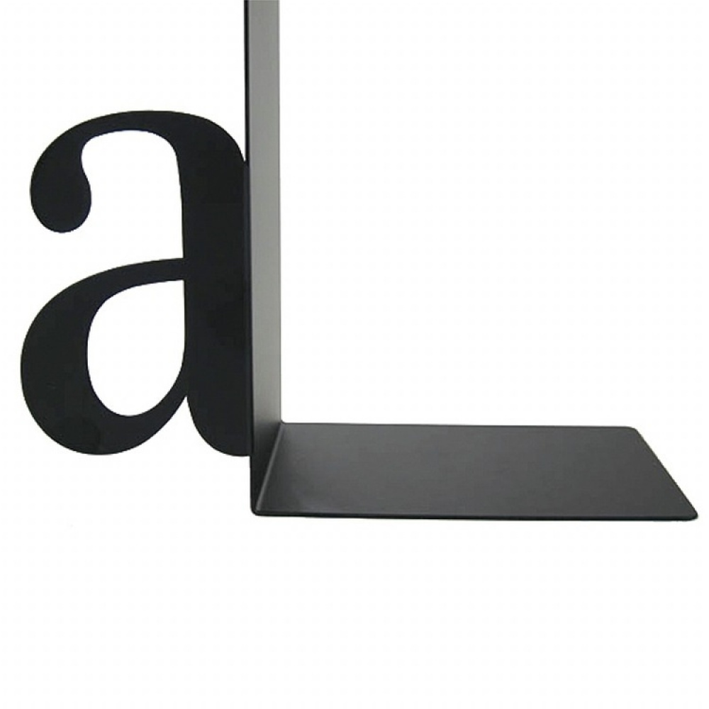 Book Ends in metal, Set of 2, A-Z, Black in the group Storage / Office supplies at SmartaSaker.se (40186)