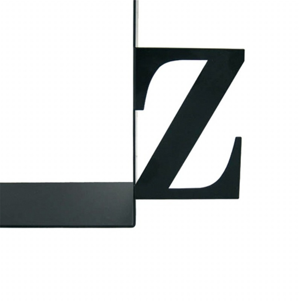 Book Ends in metal, Set of 2, A-Z, Black in the group Storage / Office supplies at SmartaSaker.se (40186)
