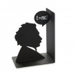 Bookend in metal, EINSTEIN, 10 x 13 x H 17, Black Bookend in metal, EINSTEIN, 10 x 13 x H 17, Black