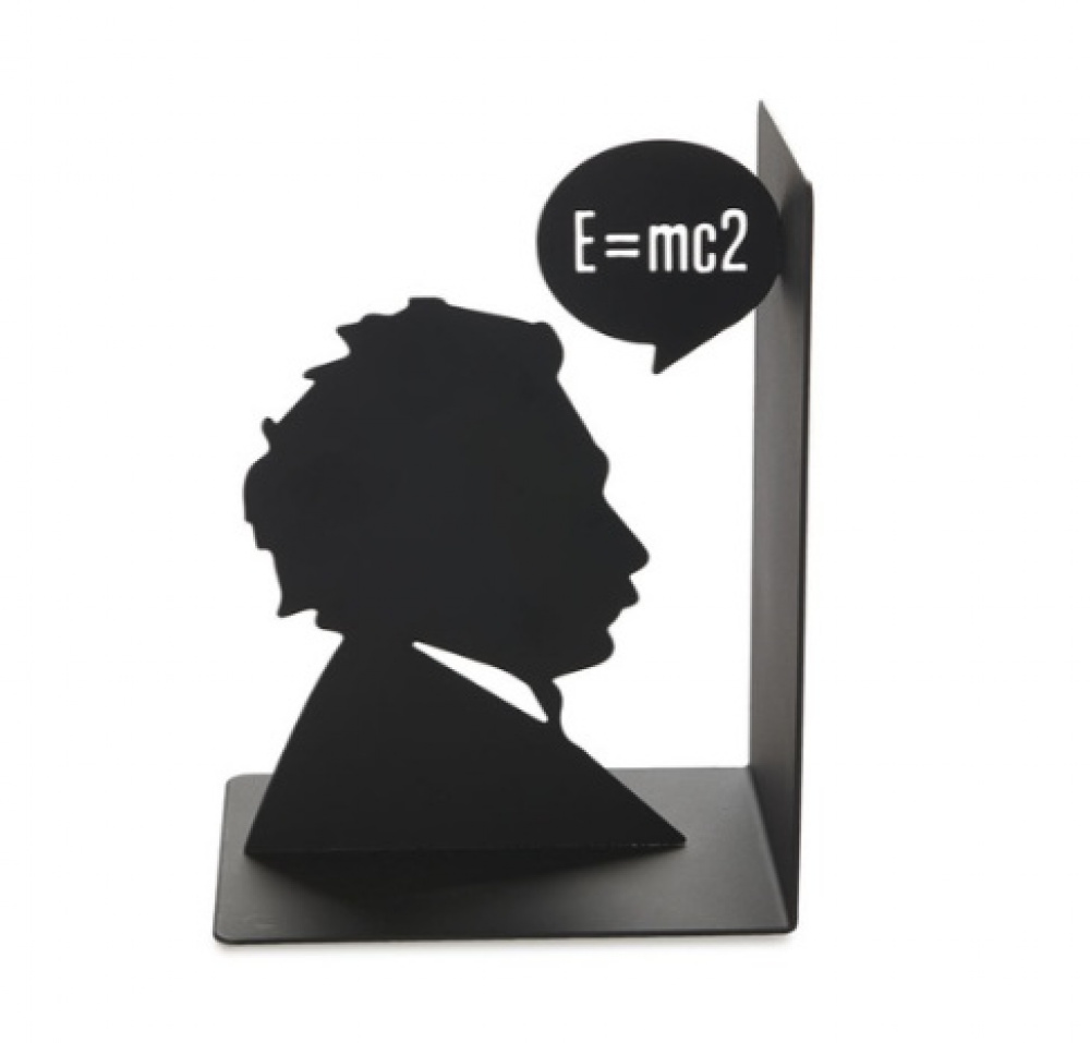 Bookend in metal, EINSTEIN, 10 x 13 x H 17, Black in the group Storage / Office supplies at SmartaSaker.se (40194)