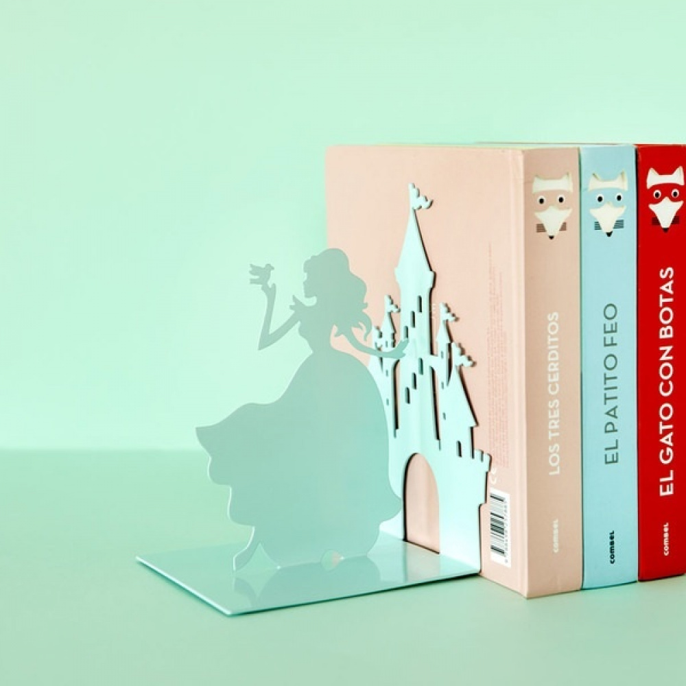 Bookend in metal, FAIRY TALE, 12 x 12,5 x H 17 cm, Light Green in the group Storage / Office supplies at SmartaSaker.se (40196)