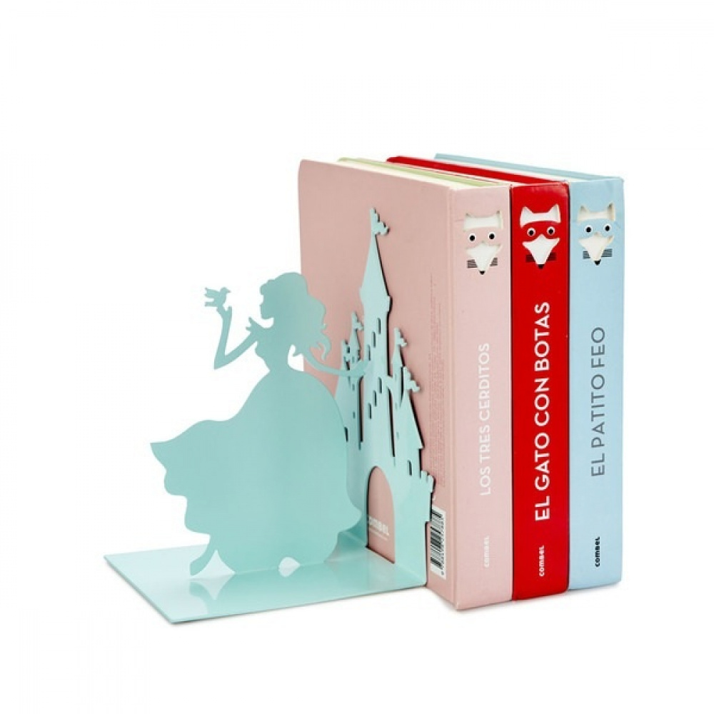 Bookend in metal, FAIRY TALE, 12 x 12,5 x H 17 cm, Light Green in the group Storage / Office supplies at SmartaSaker.se (40196)