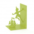 Bookend in metal, FLYING BOY, 11 x 10 x H 17 cm, Green Bookend in metal, FLYING BOY, 11 x 10 x H 17 cm, Green