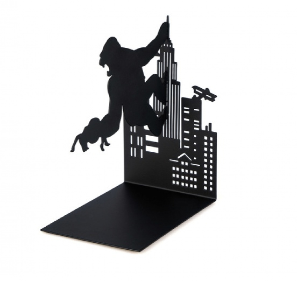 Bookend in metal, KING KONG, 10 x 14 x H 17, Black in the group Storage / Office supplies at SmartaSaker.se (40201)