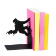 Bookend in metal, KING KONG, 10 x 14 x H 17, Black Bookend in metal, KING KONG, 10 x 14 x H 17, Black