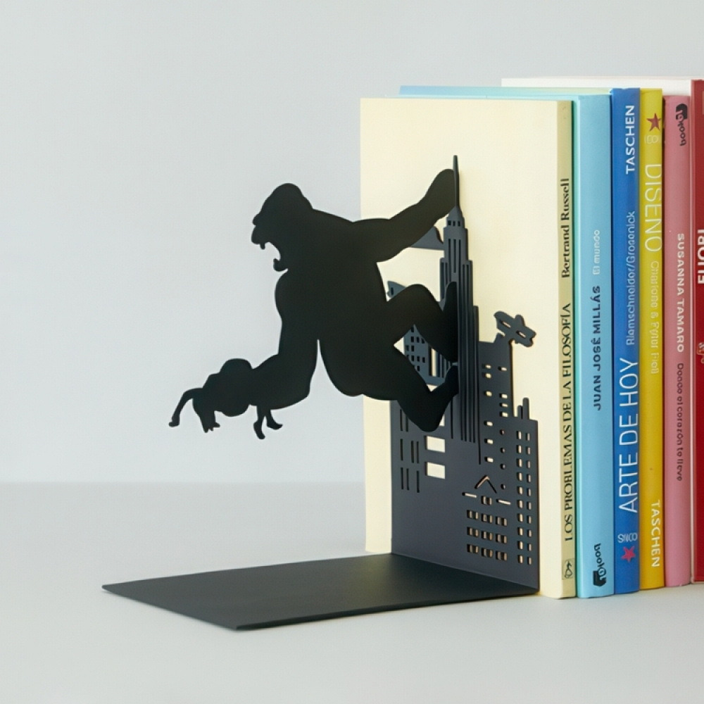 Bookend in metal, KING KONG, 10 x 14 x H 17, Black in the group Storage / Office supplies at SmartaSaker.se (40201)