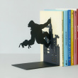 Bookend in metal, KING KONG, 10 x 14 x H 17, Black Bookend in metal, KING KONG, 10 x 14 x H 17, Black