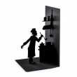 Bookend in metal, LE CHEF, 10 x 10 x H 17 cm, Black Bookend in metal, LE CHEF, 10 x 10 x H 17 cm, Black